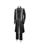 M&auml;ng Dmc 5 Vergil Cosplay Kost&uuml;&uuml;m Vest P&uuml;ksid Nahast Mantel T&auml;iskomplekt Meeste R&otilde;ivad Halloweeni Peo Kost&uuml;&uuml;mid &Uuml;likond T&auml;iskasvanule L 50-55kg punane
