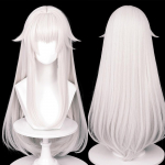 MSIWIGS M&auml;ngu Cosplay Parukad S&uuml;nteetilised Pikad Sirged Valged Juuksed Kuumakindlad Parukad Halloweeni Peole