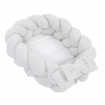 Beebi kookon kaitsepatsiga &ndash; Bearly 70cm x 47cm valkjas v&auml;rv