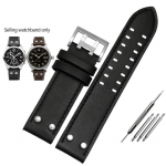 Ehtsa nahast kellarihm Hamilton Khaki Aviation Field seeria meeste kellale Rihm Neetidega Pruun 20mm 22mm 20mm