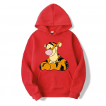 Uus Disney Tiggeri Multikas Anime Naiste Pullover Kevad S&uuml;gis 2024 Uus Meeste &Uuml;lesuuruses Kapuutsikaga Vabaaja Paaride Dressipluus Riided Topid S