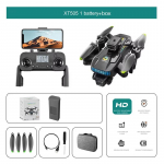 Uus XT505 droon 8K ESC HD kahekaameraga GPS 5G Wifi 360&deg; takistuste v&auml;ltimise harjadeta mootoriga kokkupandav kvadrokopter puldiga droon m&auml;nguasjakingitus GPS-1 Battery must