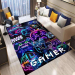 3D abstraktne moodne m&auml;ngupuldi piirkonnamatt, vaip elutuppa, magamistuppa, diivani ette, uksemati kaunistus, laste m&auml;ngimiseks libisemiskindel p&otilde;randamatt 80x120cm