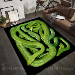 Madu P&uuml;&uuml;ton Viiper Elutoa Vaip Luksuslik Kodu Kaunistus Libisemisvastased P&otilde;randamatid Magamistoa jaoks Suure Pinnaga Vaibad Pestavad Vaibad 50x80cm (20x31in) green