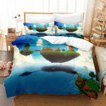 3D digitaaltr&uuml;kiga voodikate kolmeosaline Minecrafti m&auml;ngu laste multikas AU Sing140*210cm
