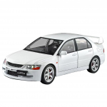 1/24 Mitsubishi Lancer Evolution Sulamist Sportauto Mudel Die-cast Metallist V&otilde;idus&otilde;iduauto S&otilde;idukid Mudel Heli ja Valgusega Laste M&auml;nguasjad Kingitus valge