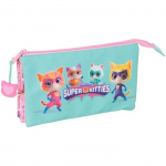 Trousse Triple - SAFTA - Superkitties - Confortable - Polyvalente - Enfants Scolaires