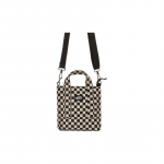 Vans puuvillane kott, ostukott, k&auml;ekott, &otilde;lakott, crossbody kott, tavaline naiste must-valge ruuduline Vans VN00033J56M