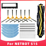 Sobib Neatsvor X500 / X520 / X600 Pro / Tesvor X500 / T8 / S6 / Ikhos Create NetBot S15 Robot tolmuimeja Harja Filtri Mopi Varuosadeks