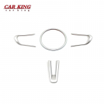 ABS Matte For Mazda cx-30  Car Steering wheel Button frame decoration Cover Trim Car styling accessories Type 3