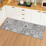 K&ouml;&ouml;gijooksikvaip Pikk libisemiskindel Kummist K&ouml;&ouml;givaip Pehme Ala vaip - Polsterdatud Mugavusmatikas K&ouml;&ouml;ki Esikusse Kodu kaunistamiseks 40X120CM(1.3X3.9FT gray