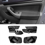 MUST 4x Ukse k&auml;etoe paneeli nahast asenduskatte kate sobib VW Golf 5 MK5 Jettale gray