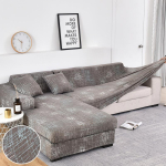 Tekstuuriga diivanikatted sektsioonsofa jaoks Pestavad venivad diivanikatted L-kujulised diivanikatted libisemisvastased m&ouml;&ouml;blikatted 1 tk Large(190-230cm)1pc