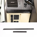 Carbon fiber Dashboard Center Trim Cover for Toyota Land Cruiser Prado 2010-17