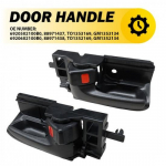 Pair Dark Black Inner ide Door Interior Handle for 03-08 Toyota Corolla