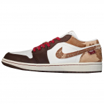 Air Jordan 1 Low SE Hobuse Aasta Meeste Tossud Pruun Sail Sail-Light-Chocolate-Hemp IQ5321-121 44