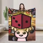 The Binding Of Isaac Soe Pehme Tekk Telkimiseks Pl&uuml;&uuml;sist Voodipesu Visketekid Naljakas Kodukaunistus Flanellist Voodikate Diivanvoodi Kate 30x40in