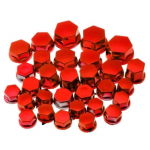 8-20mm screws 30pcs/set Motorcycle Screw Nut Caps Motorbike Bolt Cover Decoration fit for Yamaha Kawasaki Honda Red
