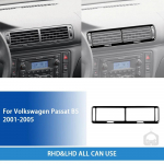 Volkswagen Passat B5 2001-2005 Tarvikud L&auml;ikiv Must Plastikust Auto Sisekesk&otilde;hu&otilde;huava Paneeli Liistak Kleebis must