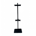 652F Tugevast s&uuml;sinikterasest n&auml;itusealus pildiraami molbertile metallist turvalise alusega Sobib kodukontorisse v&otilde;i galerii kasutamiseks 17X17X75cm must