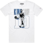 Djokovic K&otilde;va Kattega Spordialade Kuningas T-s&auml;rk Premium Graafikaga Suure Sl&auml;mmi Superstaar S&auml;rk Tennisef&auml;nnidele - W, XL Valge S valge