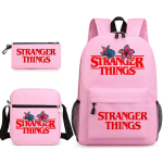 Stranger things Multikaga tr&uuml;kitud l&otilde;uendist seljakott kolmeosaline komplekt KTB 31*13*44cm