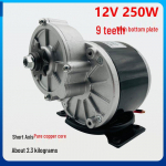 Suure v&otilde;imsusega harjadega mootor 12V/24V, 250W/350W, Madal kiirus