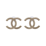 Chanel Double C Disain Nikerdatud Tekstuuriga K&otilde;rvar&otilde;ngad Naiste k&otilde;rvar&otilde;ngad Kuldne AB-24B-0017 F,Gold