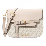 Michael Kors MK Emilia Klassikaline Monogrammiga Kaetud L&otilde;uendist &Otilde;la-Crossbody Kott V&auml;ikesed Naiste Kotid Beež 35S2GU5C1B-CREME-MULTI-LEGER Basic Set (Bag+Dust Bag)