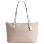 Coach Gallery 37 Klassikaline logotr&uuml;kiga kaetud l&otilde;uendist kandekott Naiste kandekotid H&otilde;bedane liivahall CW381-IMXDM Basic Set (Bag+Dust Bag)