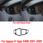 Jaguar X-Type X400 2001-2009 jaoks S&uuml;sinikkiust Auto Siseviimistlus CD-konsooli Akna T&otilde;stuki Liist Lugemislambi Paneeli Kleebis Black Carbon