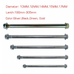 Mootorrattaratta telg Honda Yamaha Suzuki KTM Crossbike Dirtbike jaoks 15mm 210mm 230mm 245mm 260mm 280mm 305mm Teljed p&auml;hkliga 15X225mm