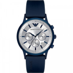 Emporio Armani Renato H&otilde;bedane Silikoon/Kumm Meeste Kvarts AR11026 Kell h&otilde;be