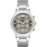 Emporio Armani Renato Hall H&otilde;bedane Metall Meeste Kvarts Kronograaf AR11047 hall