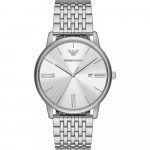 Emporio Armani Minimalistlik H&otilde;bedane Roostevabast Terasest Meeste Kvartsikell AR11599 h&otilde;be