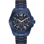 GUESS Lipulaev Sinine Roostevabast Terasest Meeste Kvarts W0601G2 sinine