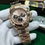 Daytona Seeria Rolex Meeste 40mm Kuldne Teras Automaatne Mehaaniline Kell