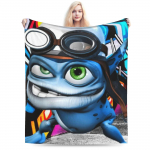 Crazy Frog multifilmiga visketekk diivanile Pehme hubane pl&uuml;&uuml;sist tekk 50x60 tolli Mitu suurust Voodikate k&otilde;ikideks aastaaegadeks 75x100cm (30x40inch)
