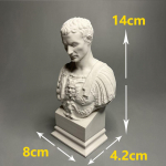 Loominguline Julius Caesari kipsist skulptuur B&uuml;st Kunstiskulptuur K&auml;sit&ouml;&ouml; Vintage Visand Kuju Statuett Elutoa Kontori Kaunistus