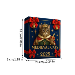 2D akr&uuml;&uuml;lkassi advendikalender 2026, 24 p&auml;eva j&otilde;ulude ettelugemiskalender ripatsm&auml;nguasi, akr&uuml;&uuml;lminist rippuv kaunistus j&otilde;ulukink 24pcs brown