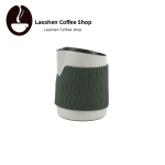 WPM roostevabast terasest latte art silinder kaldus suuga piimavaht kohv &uuml;mmarguse suuga piimavahustaja 450ml roheline