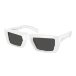 Prada vabaaja mugavad ristk&uuml;likukujulised p&auml;ikeseprillid unisex p&auml;ikeseprillid PR24YS4615S0 Basic Packaging-Eyeglass Case+Box,55,White
