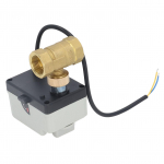 Tavaliselt suletud mootoriga kuulventiil IP54 Messingist korpus ABS-kest 2-tee elektriline kuulventiil DC12‑24V DN20 3/4 tolli
