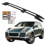 Katusereelingud Porsche Cayenne SUV 20032010 Must Alumiinium Vastupidav