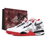 Nike Flight Legacy Kulumiskindel Libisemiskindel Keskmise k&otilde;rgusega Vintage Korvpallijalatsid Meeste Punane Valge BQ4212-100(Team2152-LAK) 39