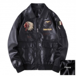 S&uuml;gistalvine meeste mootorratta nahktagi Rev&auml;&auml;r Vintage Tikand Vedur Jakid Pu Biker Mantel T&auml;navar&otilde;ivad Meestele L beež