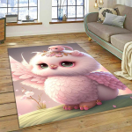 V&auml;rviline Armas &Ouml;&ouml;kulli Multikakujuline Lindude Vaip Vaipkatted Kodu Elutuba Magamistuba Diivan Uksematt Kaunistus, Laste M&auml;nguala Vaip Libisemisvastane P&otilde;randamatt 80x120cm