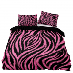 3-osaline voodipesukomplekt King Queen suurus Roosa leopardimuster Tekikott 2 padjapuuriga &Uuml;hekohaline Kahekohaline Pehme kattekomplekt Magamistoa kaunistamiseks Duvet&EU Single 135x200cm roosa
