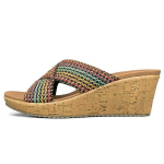 Skechers Cali Beverlee Vabaaja Kiilukujulised Kummitalaga L&otilde;hnakindlad Sandaalid Naiste sandaalid Pruun 38554-MLT 36