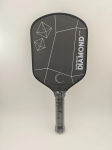 Kahekordne Must Teemant Toray T700 S&uuml;sinikkiust Pickleball M&otilde;la